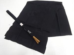 未使用品　正絹　喪服用　夏用帯揚げ・帯締めセット